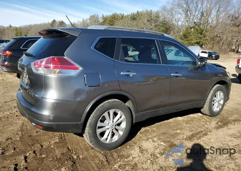 2015 Nissan Rogue Sv z USA, uszkodzony, nr VIN KNMAT2MV6FP533452